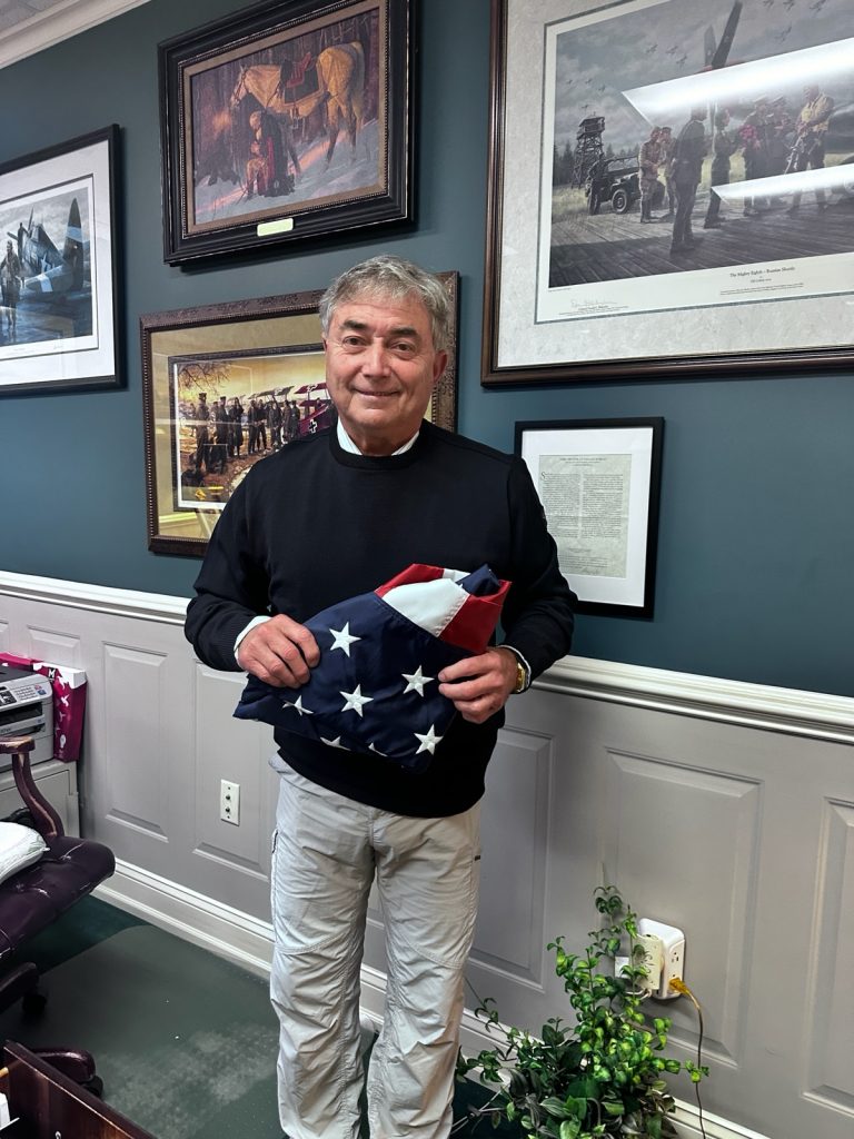 Honoring Service: Air Force Veteran Rick Mantei Receives Capitol Flown Flag