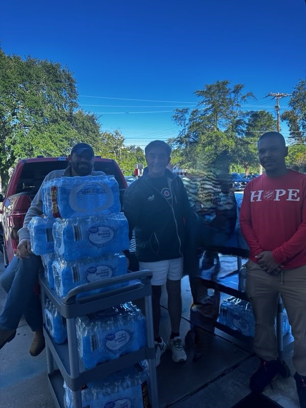 Rick Mantei Donates Water to Support Hurricane Helene Relief Efforts